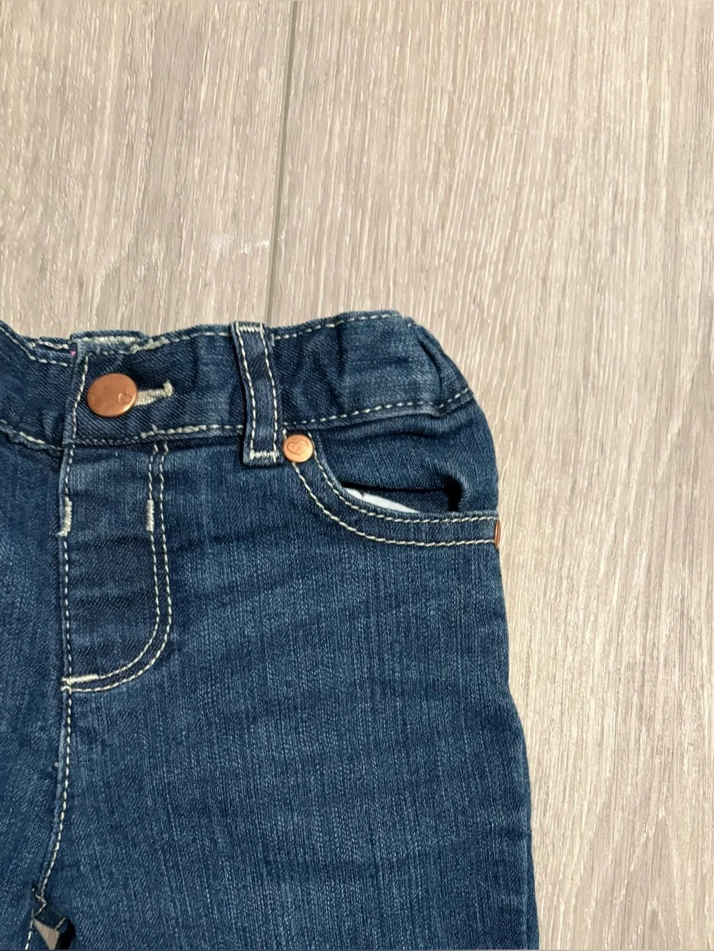 Children’s Place Girls' Dark Blue Stretch Denim Jeans. Size 4 T